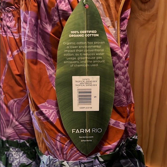 FARM Rio Tropical Spring Mix Mini Dress S NWT - Picture 12 of 15
